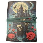 Leather Journal - Castle with Skulls 5x7